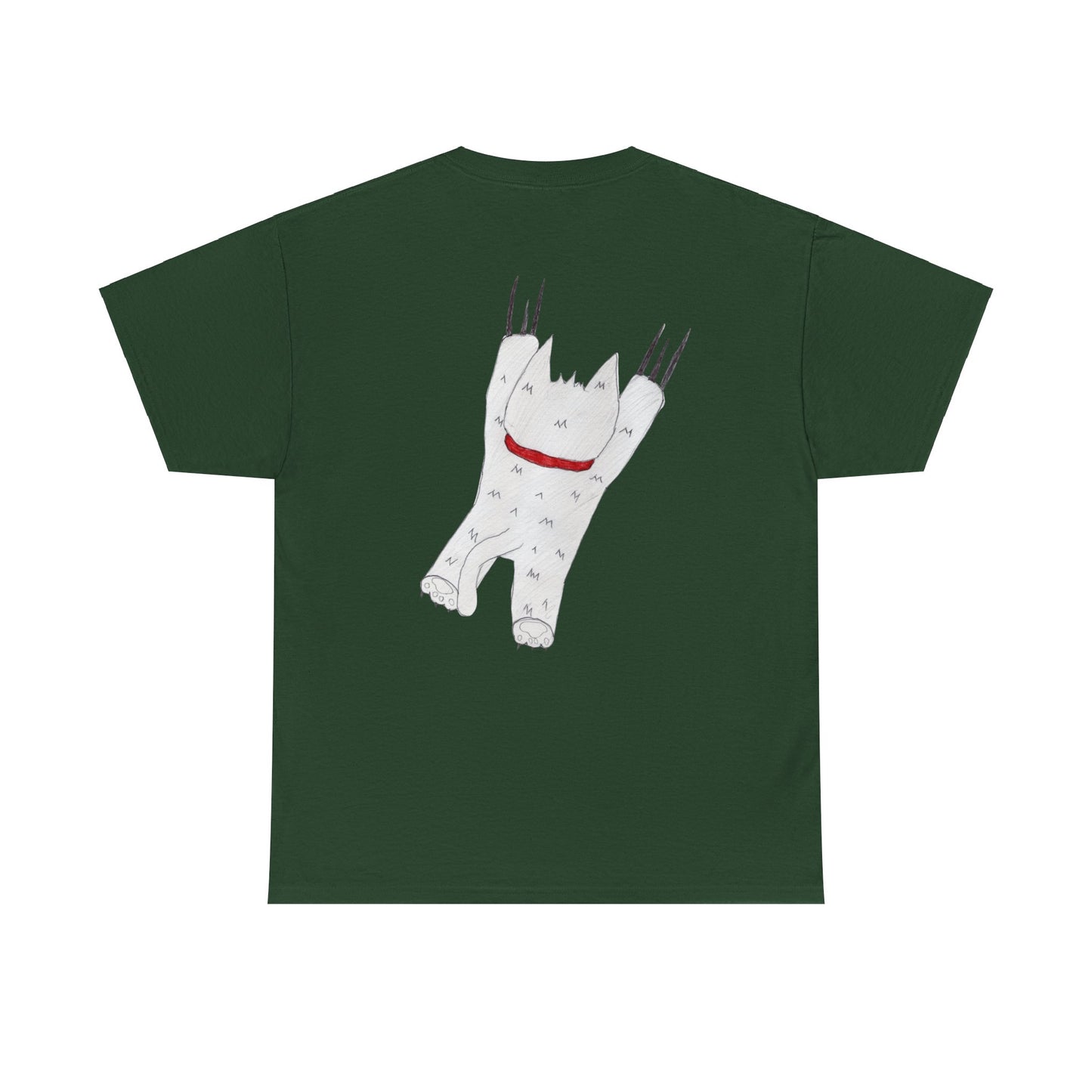 Pawfect by Analeigh - Unisex T-Shirt with a furry friend "hanging around"