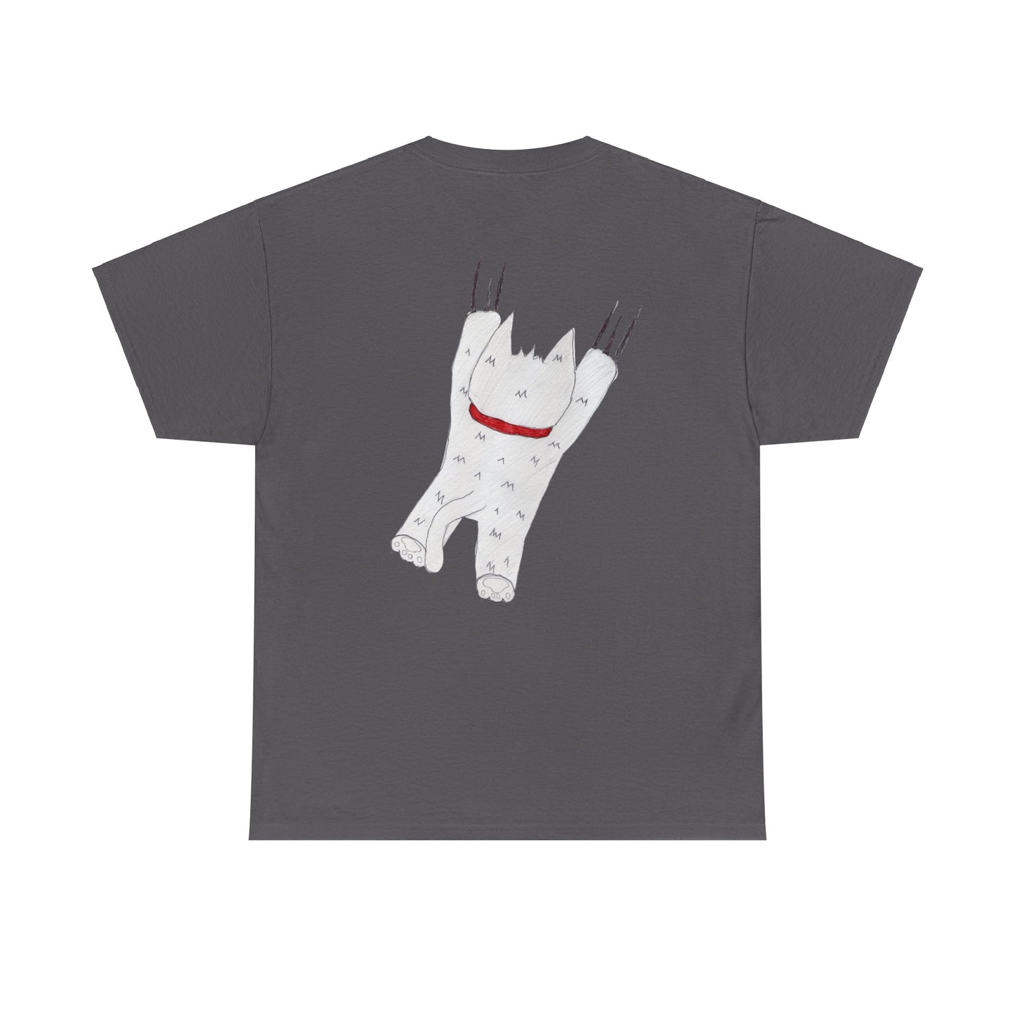 Pawfect by Analeigh - Unisex T-Shirt with a furry friend "hanging around"
