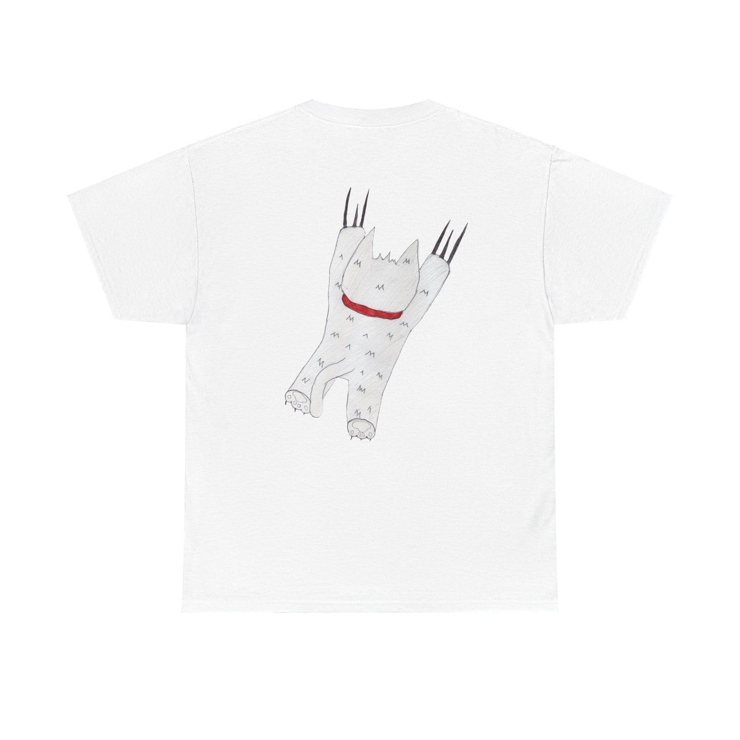 Pawfect by Analeigh - Unisex T-Shirt with a furry friend "hanging around"