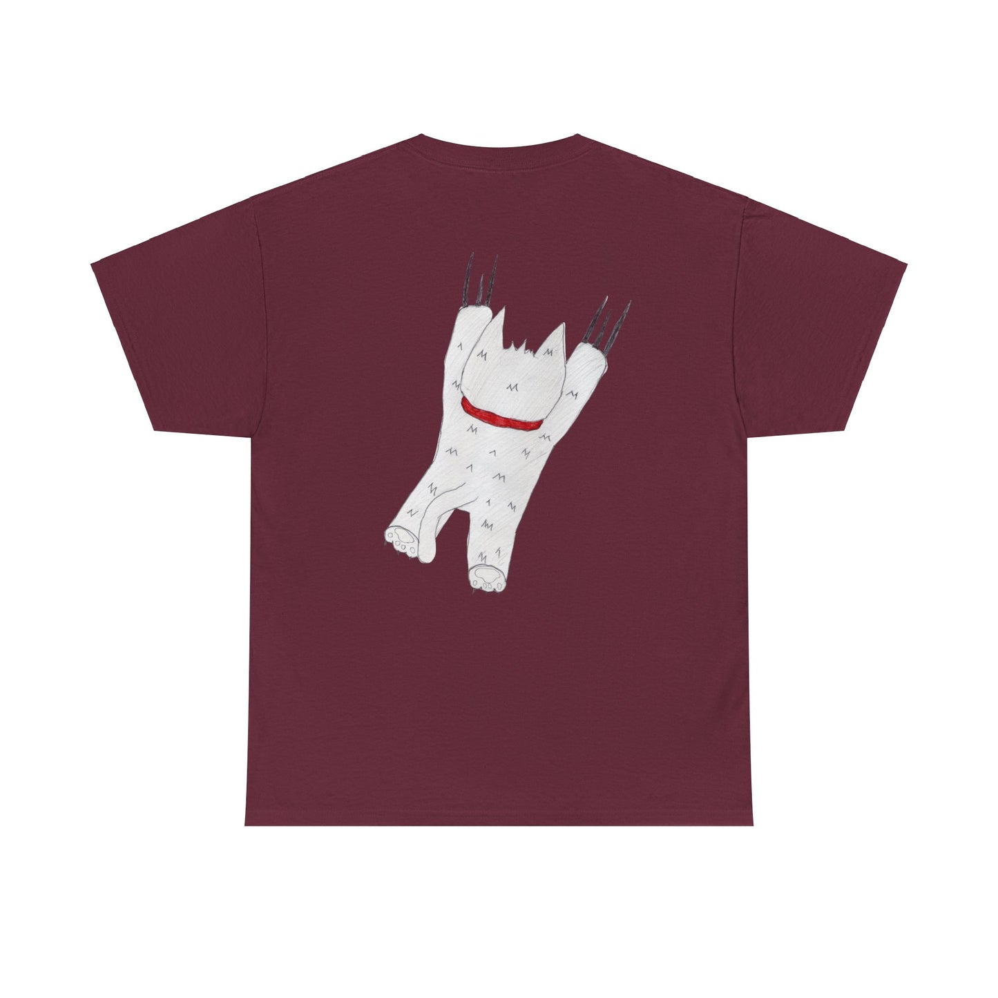 Pawfect by Analeigh - Unisex T-Shirt with a furry friend "hanging around"