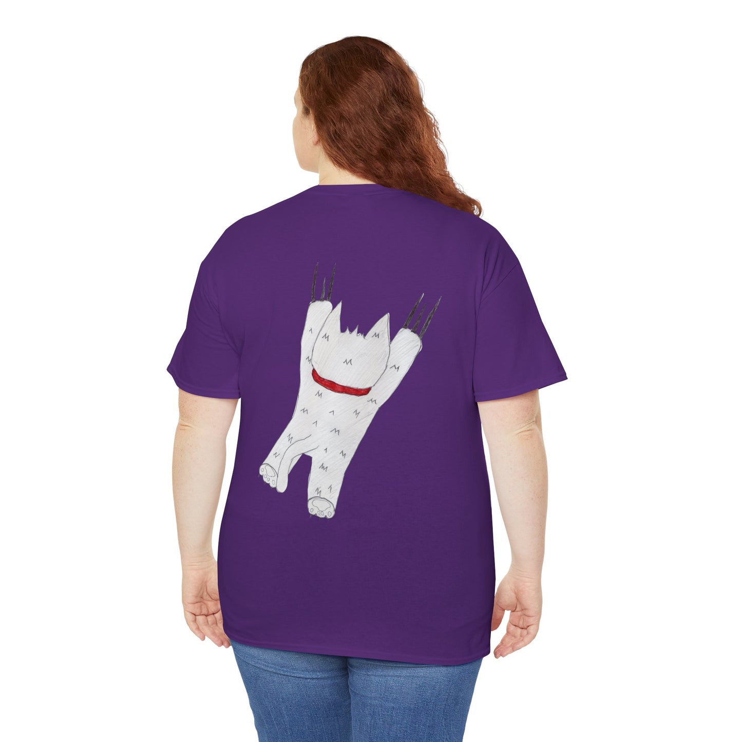 Pawfect by Analeigh - Unisex T-Shirt with a furry friend "hanging around"