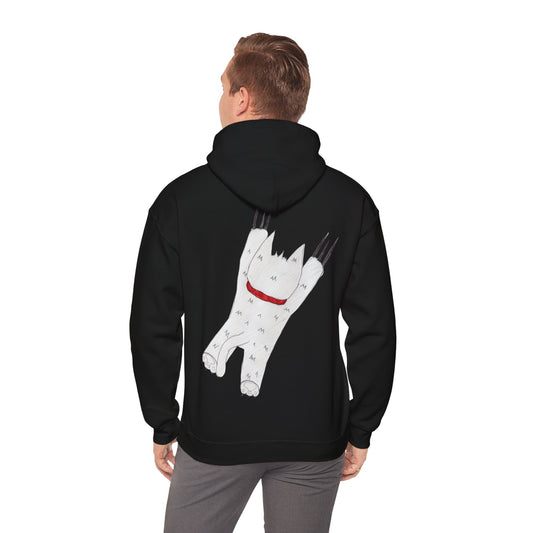 Pawfect by Analeigh - Unisex Hoodie with a furry friend "hanging around"